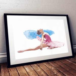 highlighted danse ballet aquarelle illustration